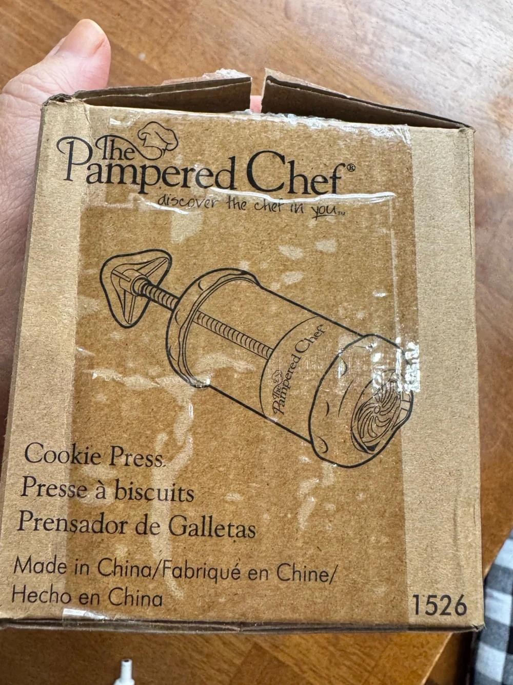Pampered Chef Cookie Press New Open Box